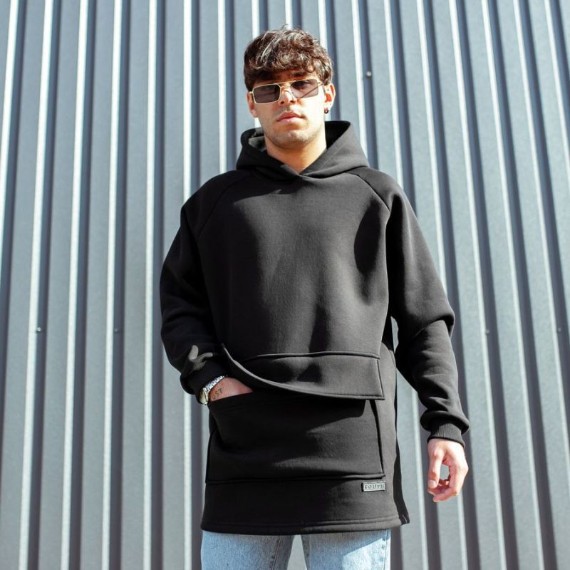 Худі South basic fleece black