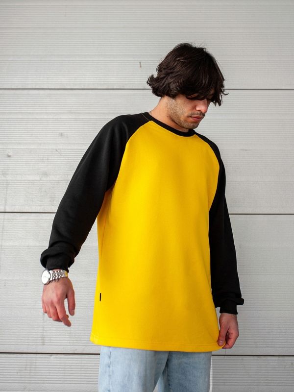 "Світшот South Oversize  yellow\black