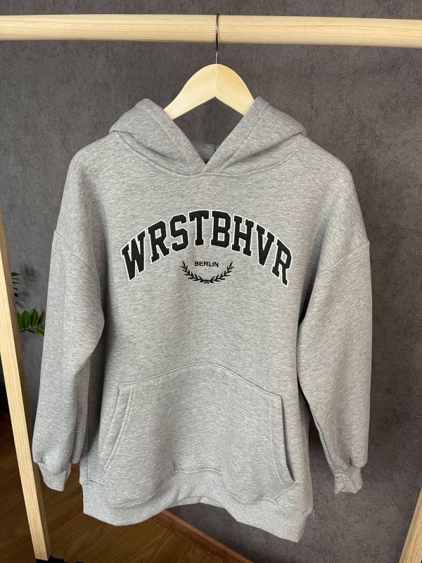 Худі Wrstbhvr grey/black