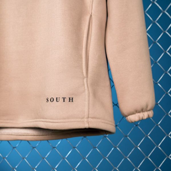 Худі South mamba beige  oversize fleece